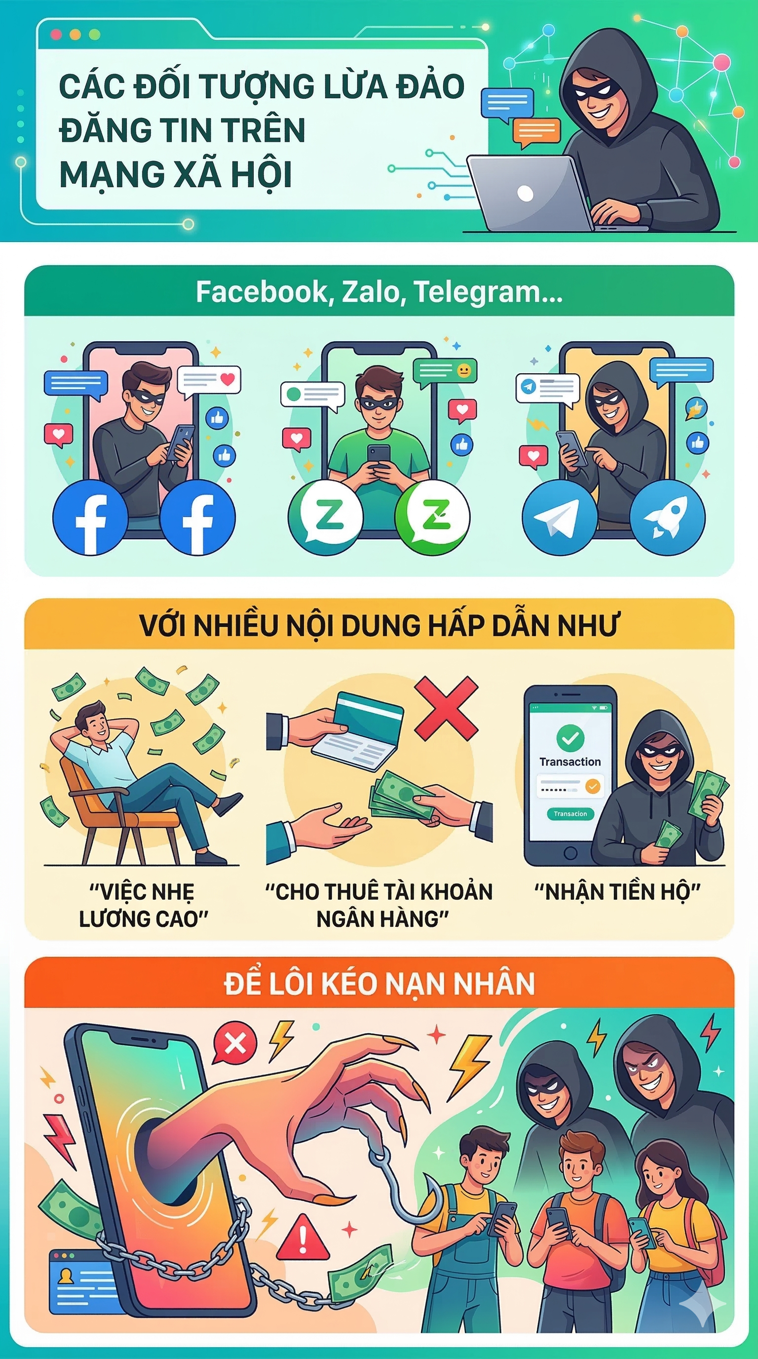Xuất hiện thủ đoạn lừa đảo mới liên quan đến tài khoản ngân hàng, người dân đặc biệt chú ý