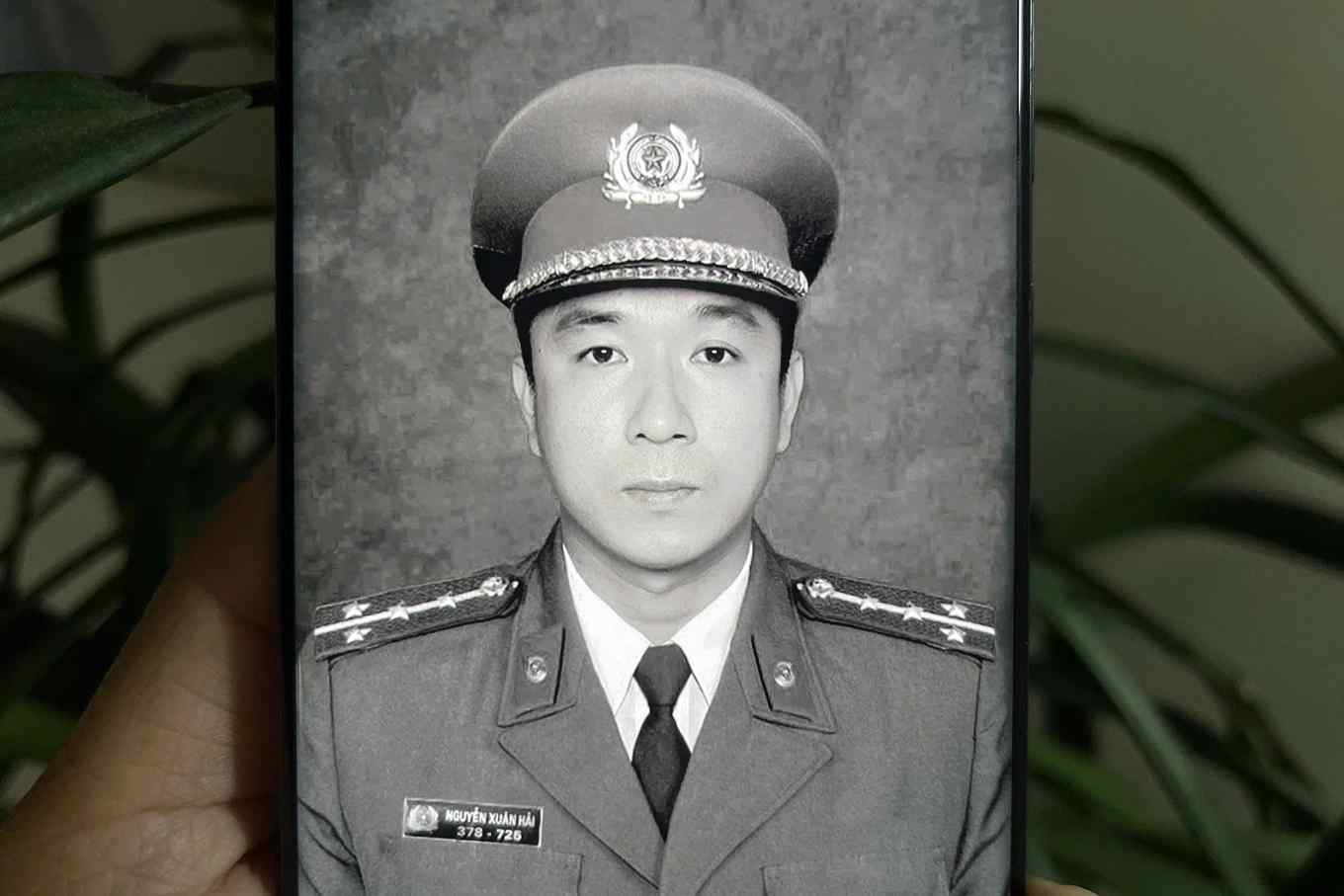 Di ảnh Đại úy Nguyễn Xuân Hải - Ảnh: Công an tỉnh Khánh Hòa