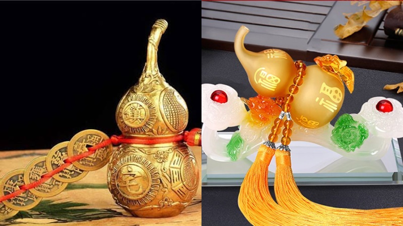 Treo hồ lô ở đầu giường thường gắn với mong muốn gia đạo hưng thịnh. (Ảnh: Sohu)