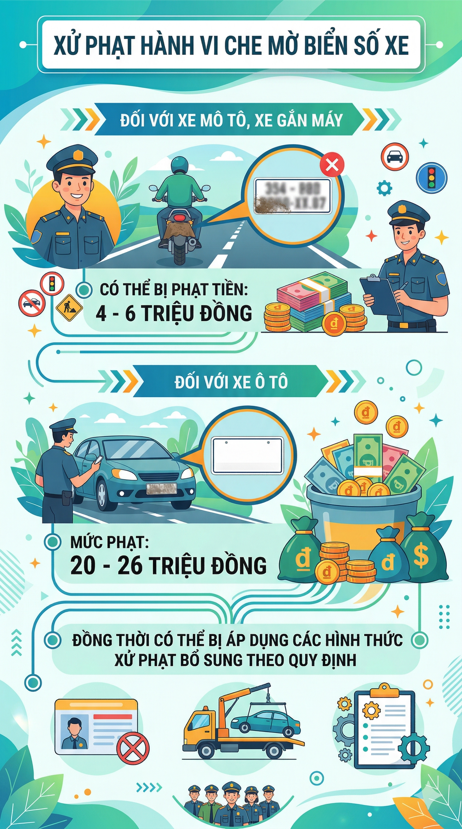 Công an ra cảnh báo nóng liên quan đến biển số xe