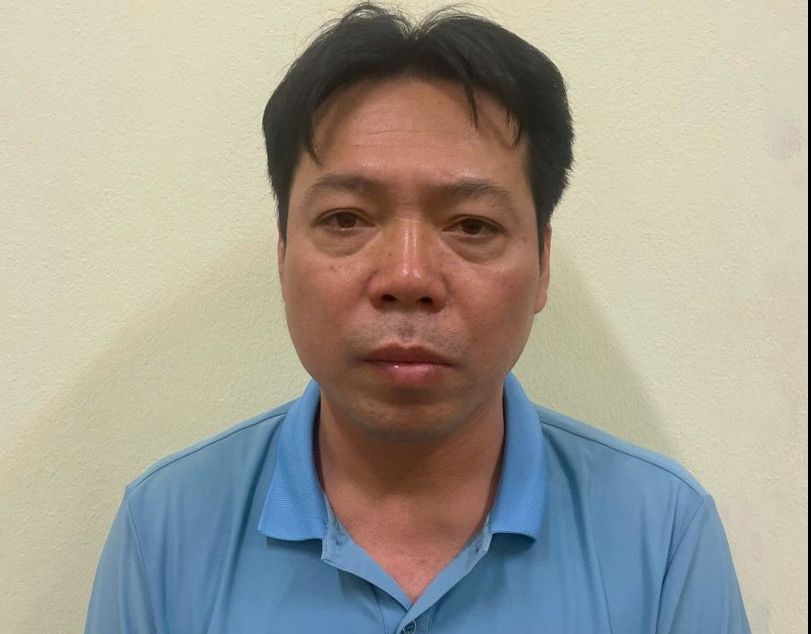 Bị can Nguyễn Văn Mạnh tại cơ quan điều tra (Ảnh: Bộ Công an).