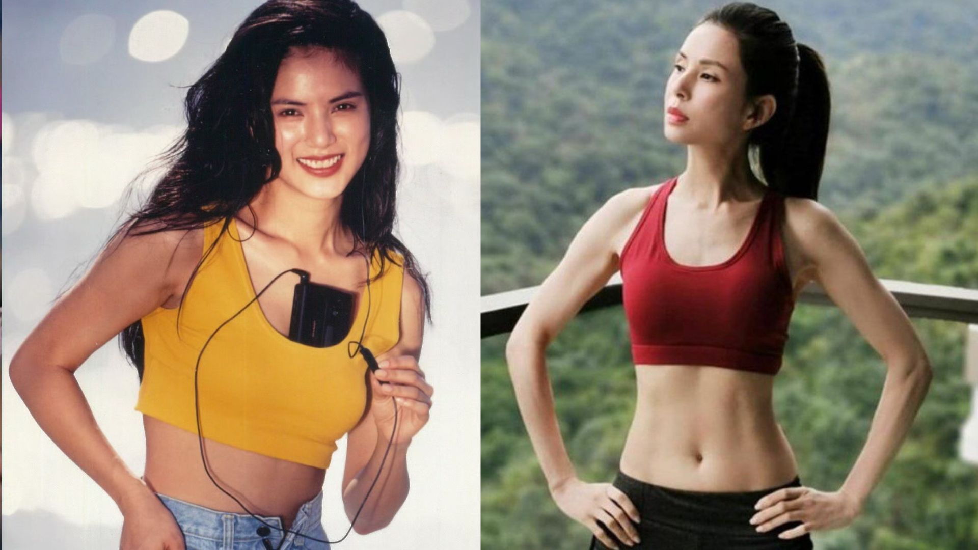 Vóc dáng săn chắc, làn da mịn màng đáng kinh ngạc khi ở độ tuổi tứ tuần của Lý Nhược Đồng.