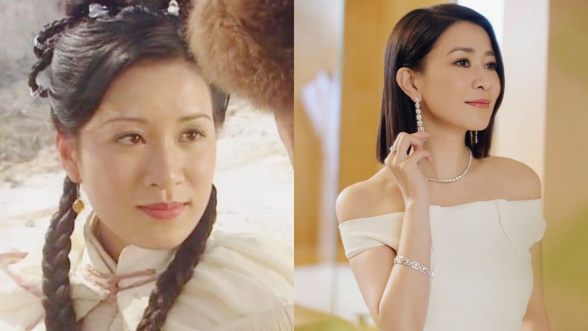 Ngày ấy, Xa Thi Mạn có gương mặt nhẹ nhàng, chưa thực sự nổi bật