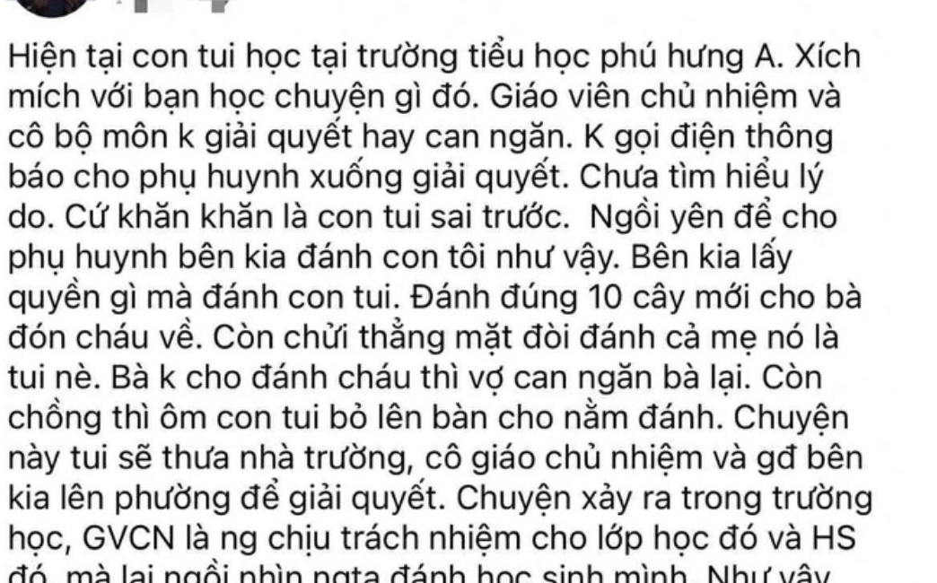 Bài chia sẻ gây chú ý trên mạng xã hội. (Ảnh chụp màn hình)