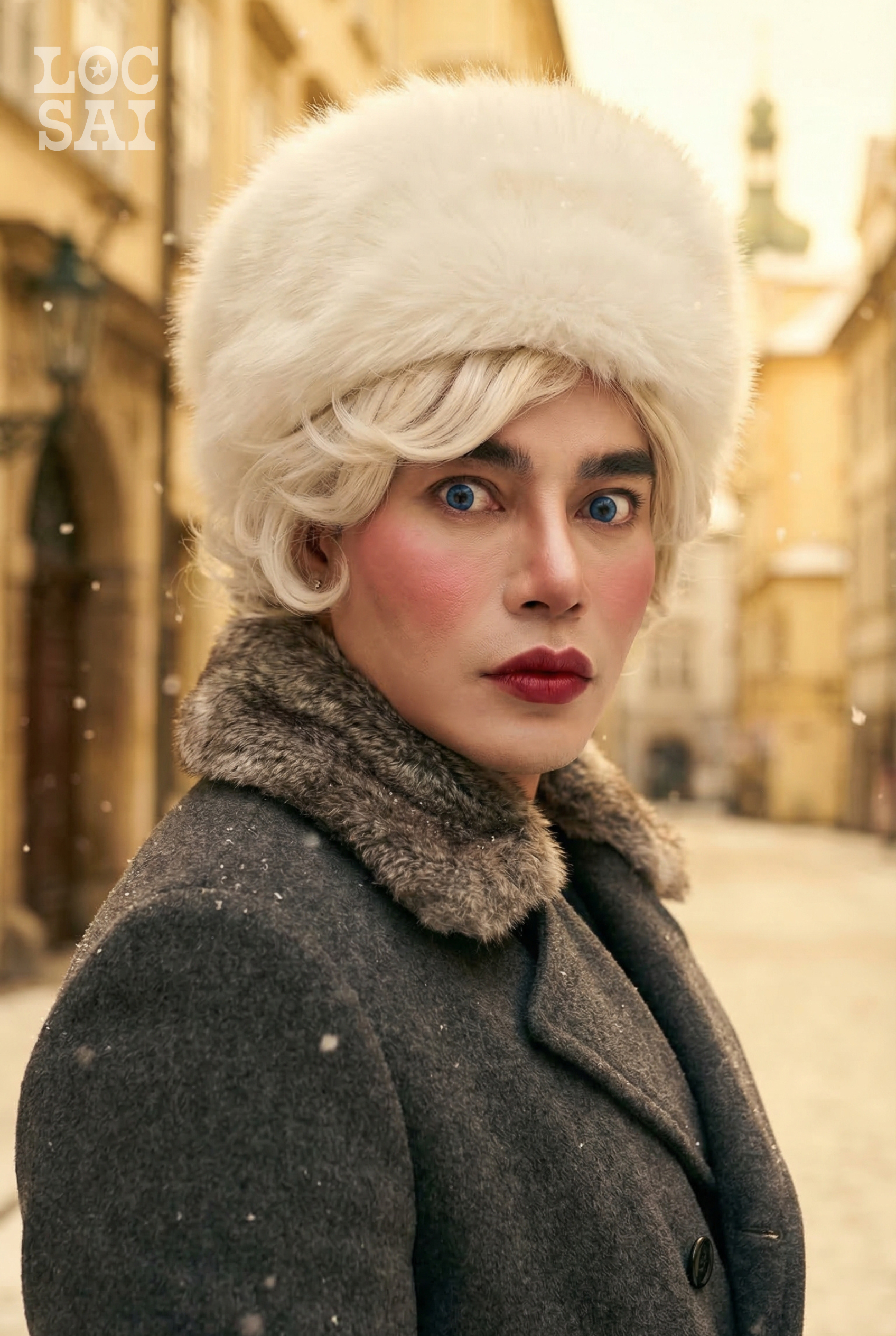 Hình ảnh Lê Dương Bảo Lâm phiên bản khắp thế giới. Hình ảnh sử dụng công nghệ AI.