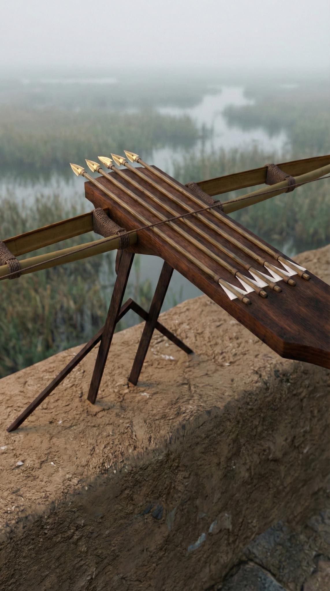 Hình ảnh chiếc nỏ thần được phục dựng trong