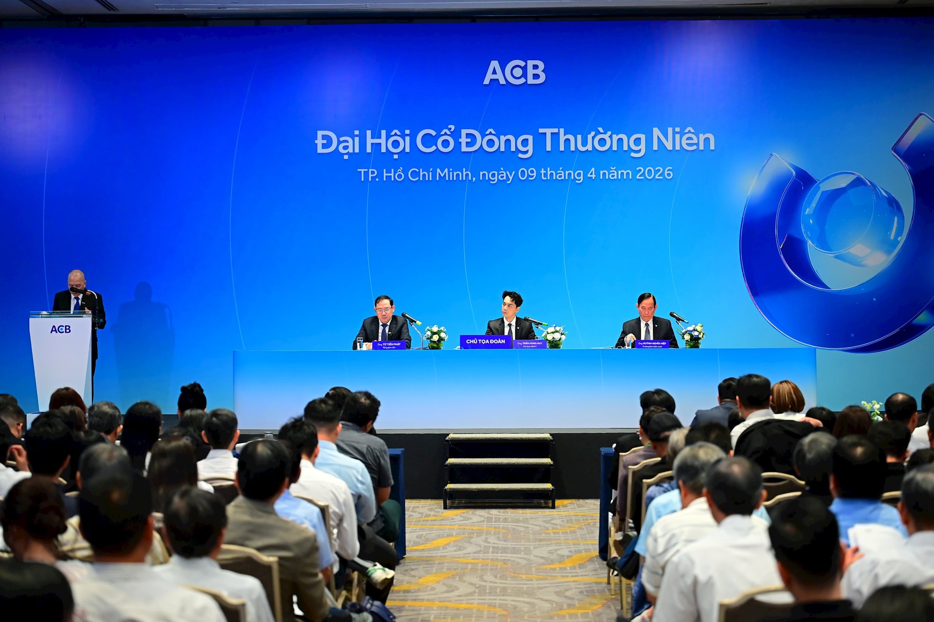 Toàn cảnh ĐHĐCĐ thường niên 2026 của ACB. Ảnh: ACB