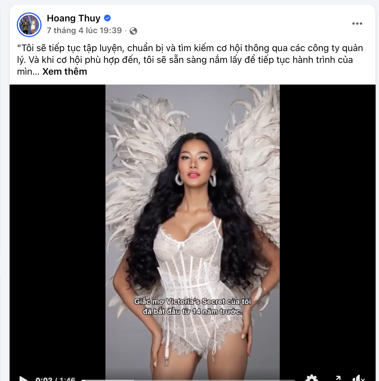 Hoàng Thùy muốn gia nhập Victoria's Secret