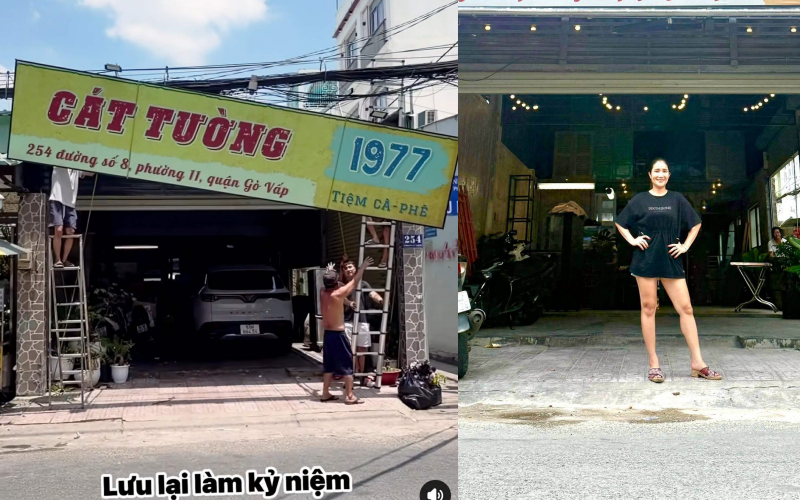 Tháo dỡ biển quán cà phê 25 nghìn một ly ở Gò Vấp của nữ NSƯT nổi đình đám miền Nam một thời