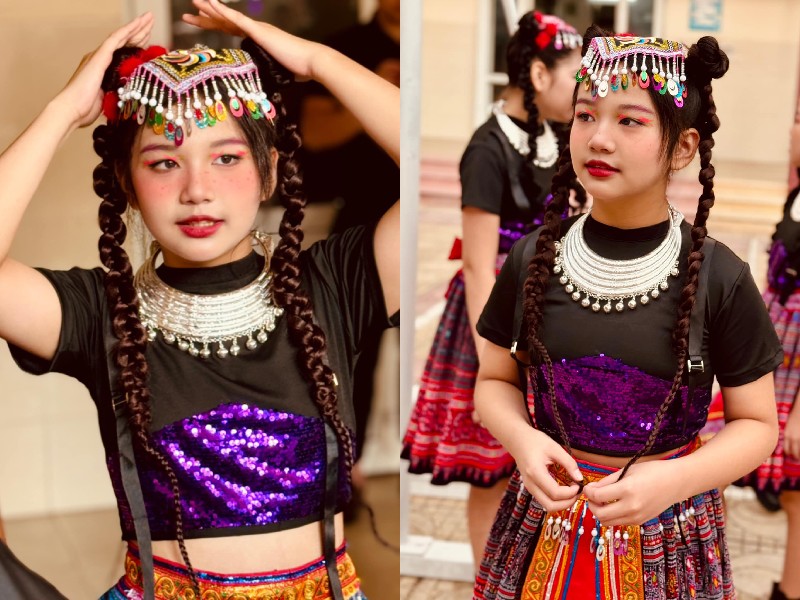 Bé Thuỳ An thừa hưởng năng khiếu nghệ thuật giống người mẹ Hoa hậu