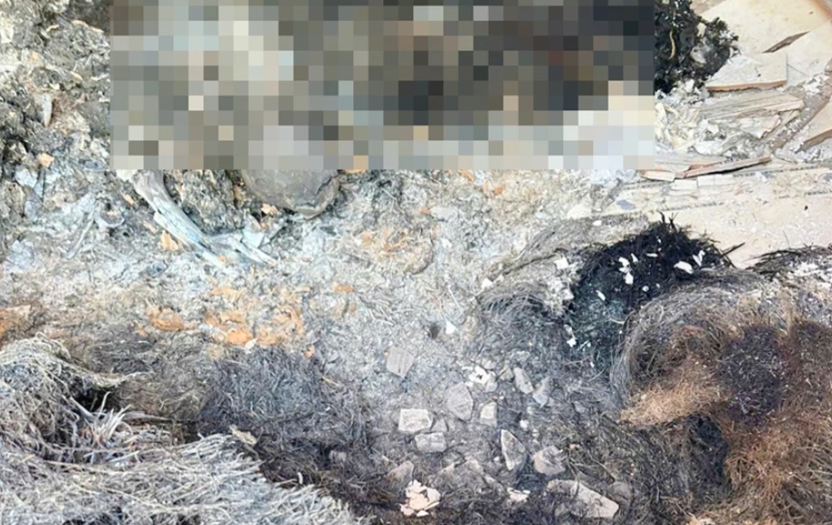 Hiện trường ghi nhận có nhiều rơm bị đốt cháy (Ảnh: Pháp luật TP HCM).