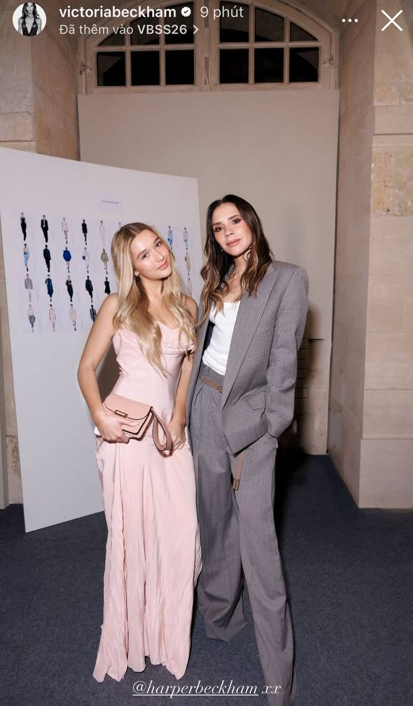 Ở tuổi 14, Harper ngày càng “trổ mã” với đường nét gương mặt thanh tú.