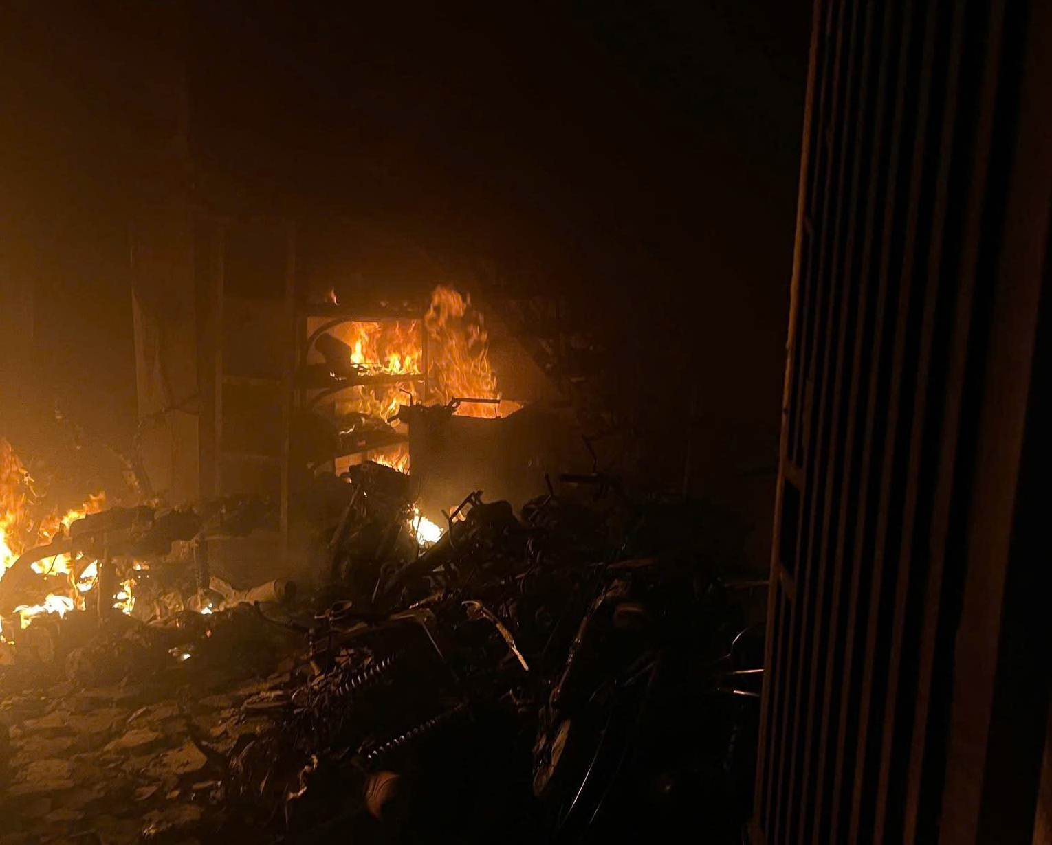 Hiện trường vụ cháy (Ảnh: Bộ Công an).