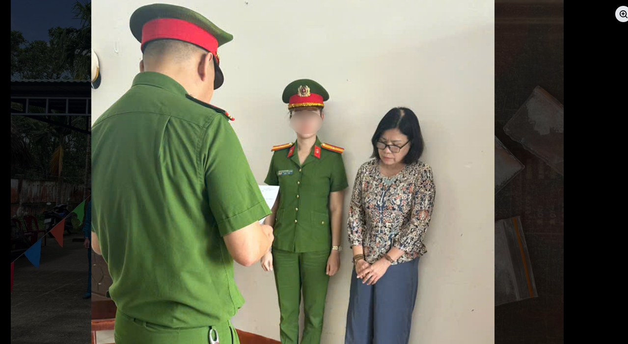 Nguyễn Thị Thu Hương khi bị bắt. Ảnh: CA Đà Nẵng