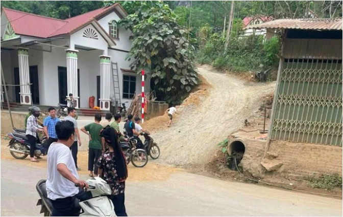 Khu vực phát hiện thi thể bé trai 12 tuổi ở Lào Cai. (Ảnh: Lao Động)