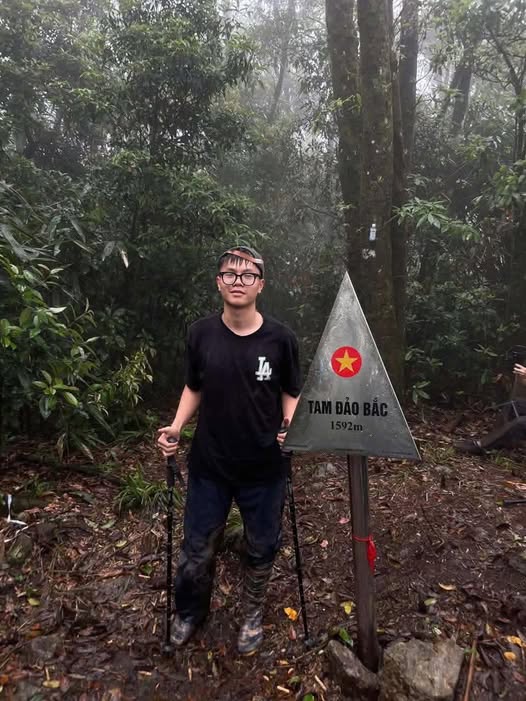 Nam sinh Nguyễn Tuấn Anh bị mất tích khi đi leo núi ở Tam Đảo - Ảnh: GĐCC