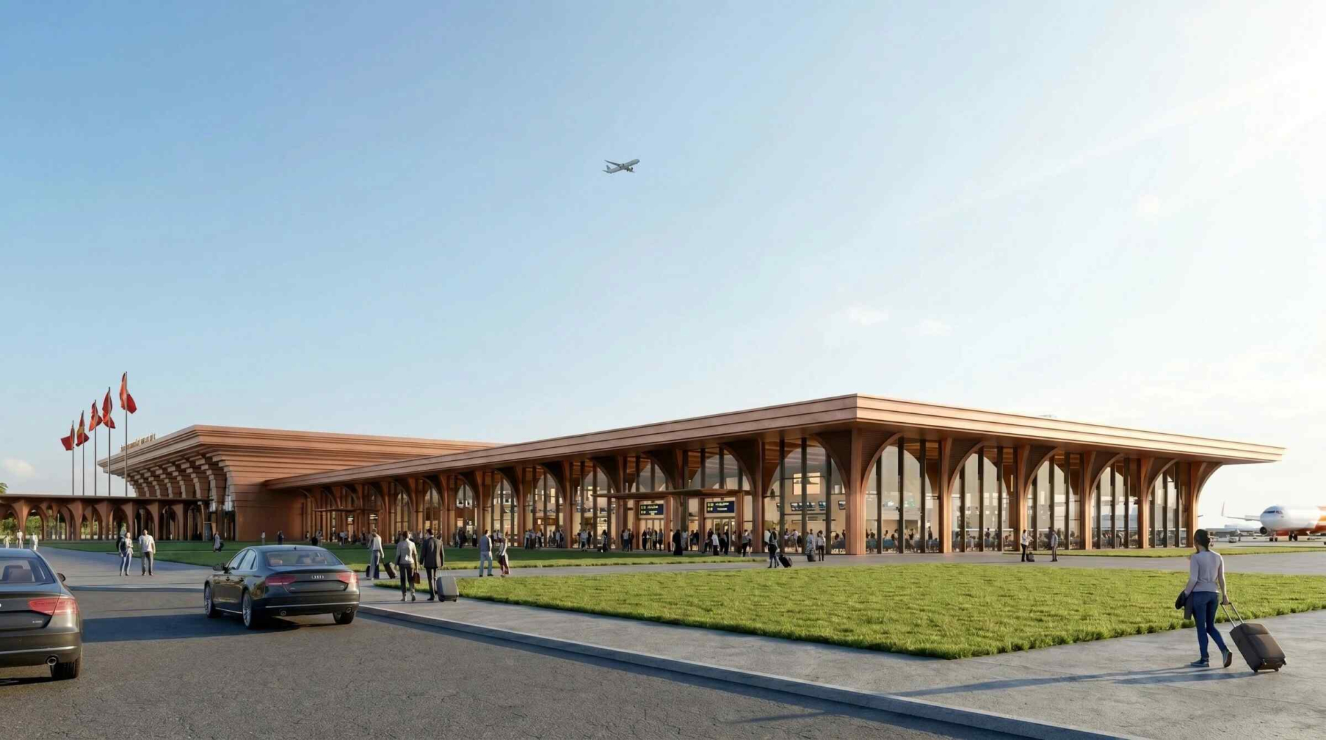 Phối cảnh nhà ga Cảng hàng không dân dụng Phan Thiết - Ảnh: UBND tỉnh Lâm Đồng