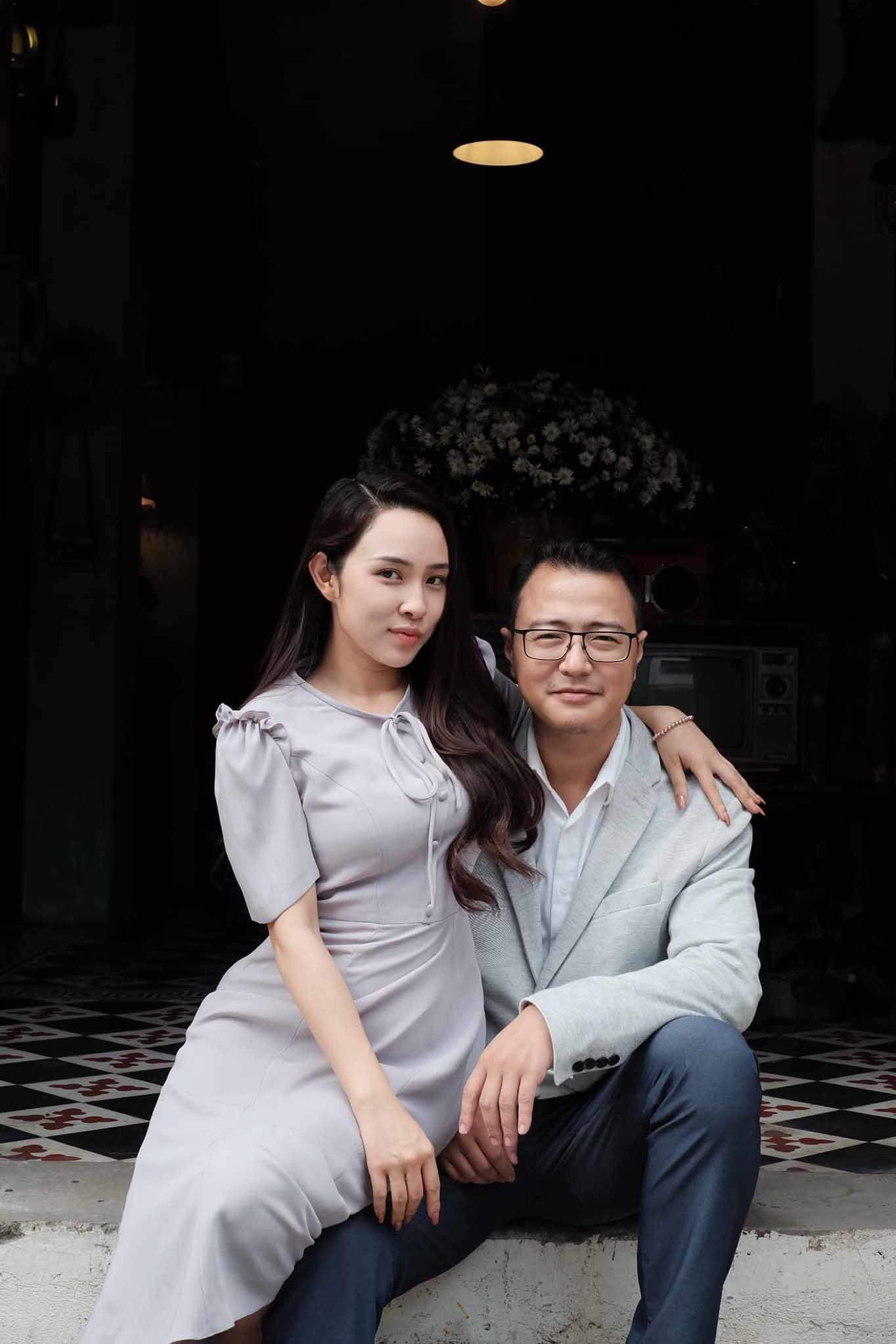 Bảo Trâm và chồng.