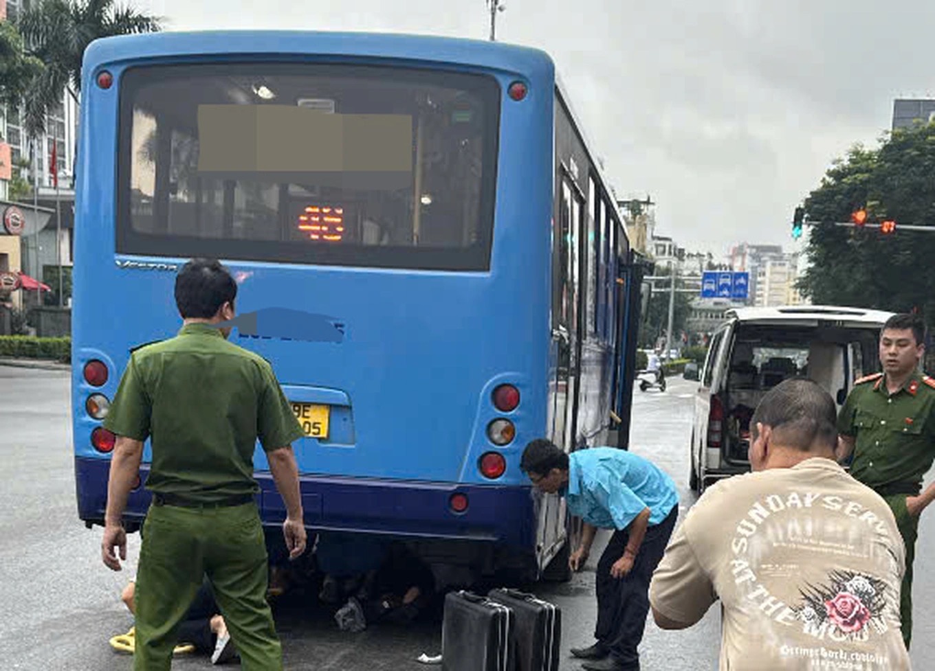 Hiện trường vụ tai nạn. (Ảnh: Dân trí)