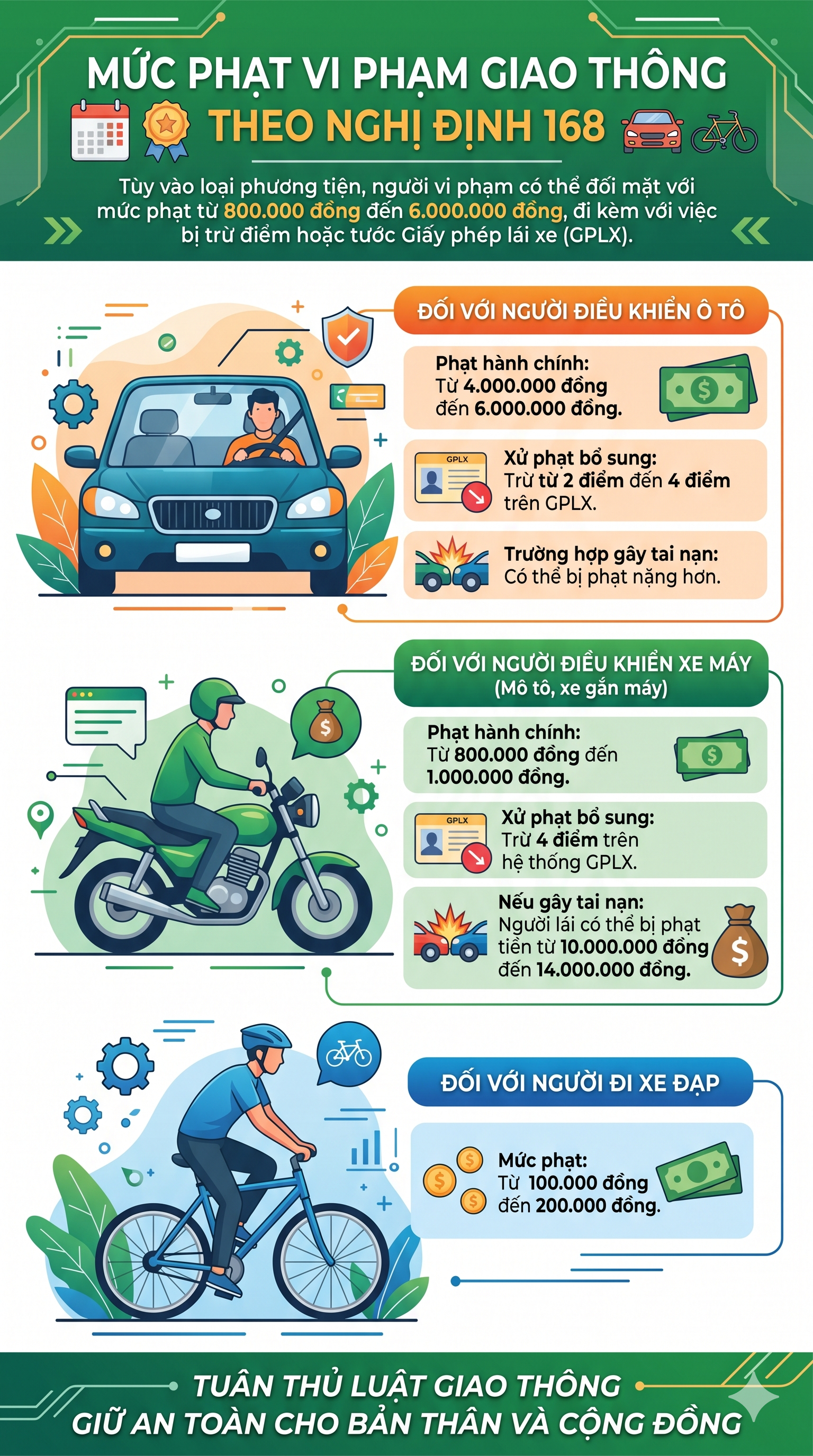 Mức phạt lỗi dùng điện thoại khi lái xe mới nhất 2026 đối với tất cả các loại xe, tài xế chú ý