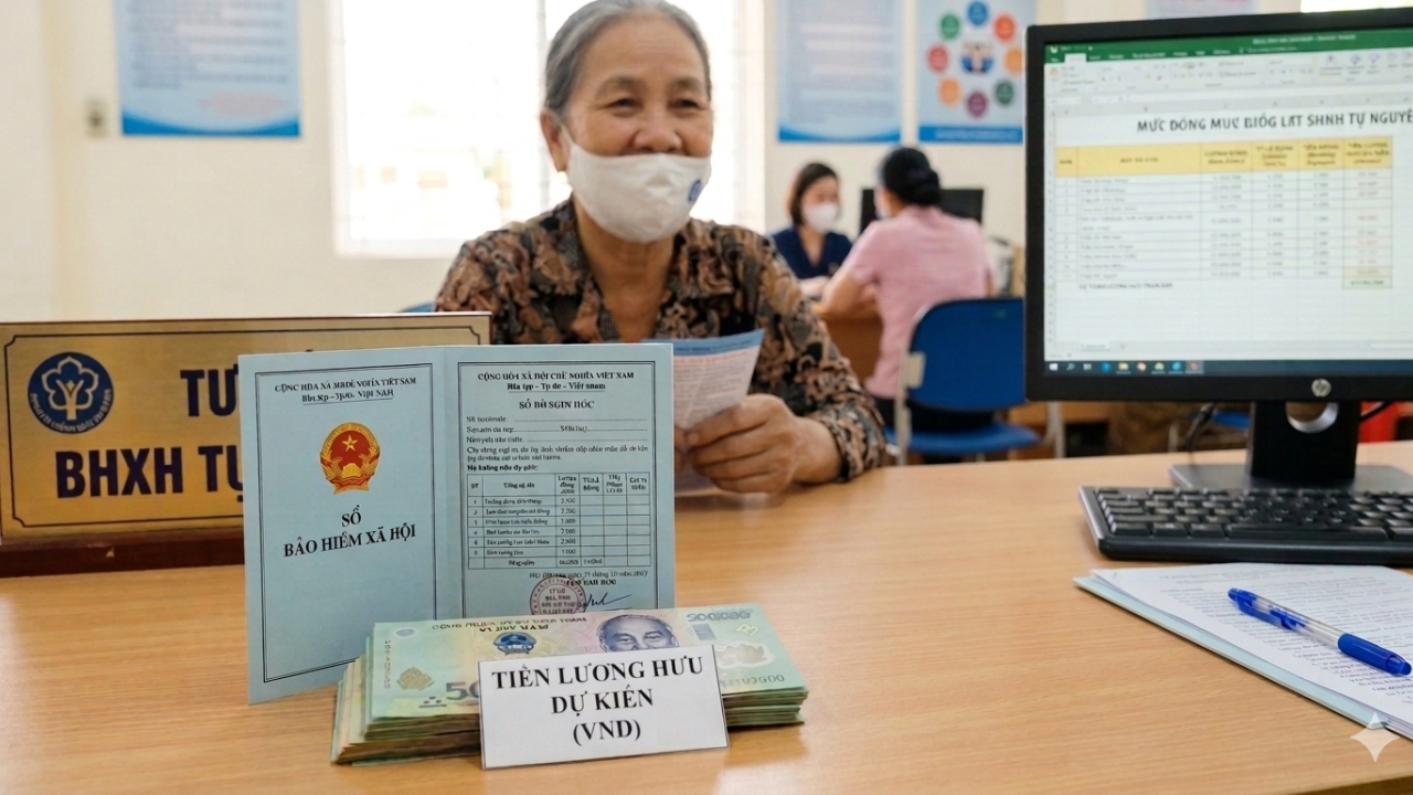 Tuổi nghỉ hưu được xác định theo quy định của Bộ luật Lao động, thực hiện theo lộ trình điều chỉnh tăng dần qua từng năm. (Ảnh: Bảo hiểm xã hội Việt Nam)