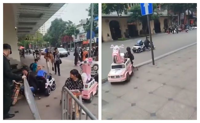Hình ảnh gây tranh cãi trên mạng xã hội. (Ảnh cắt từ clip)