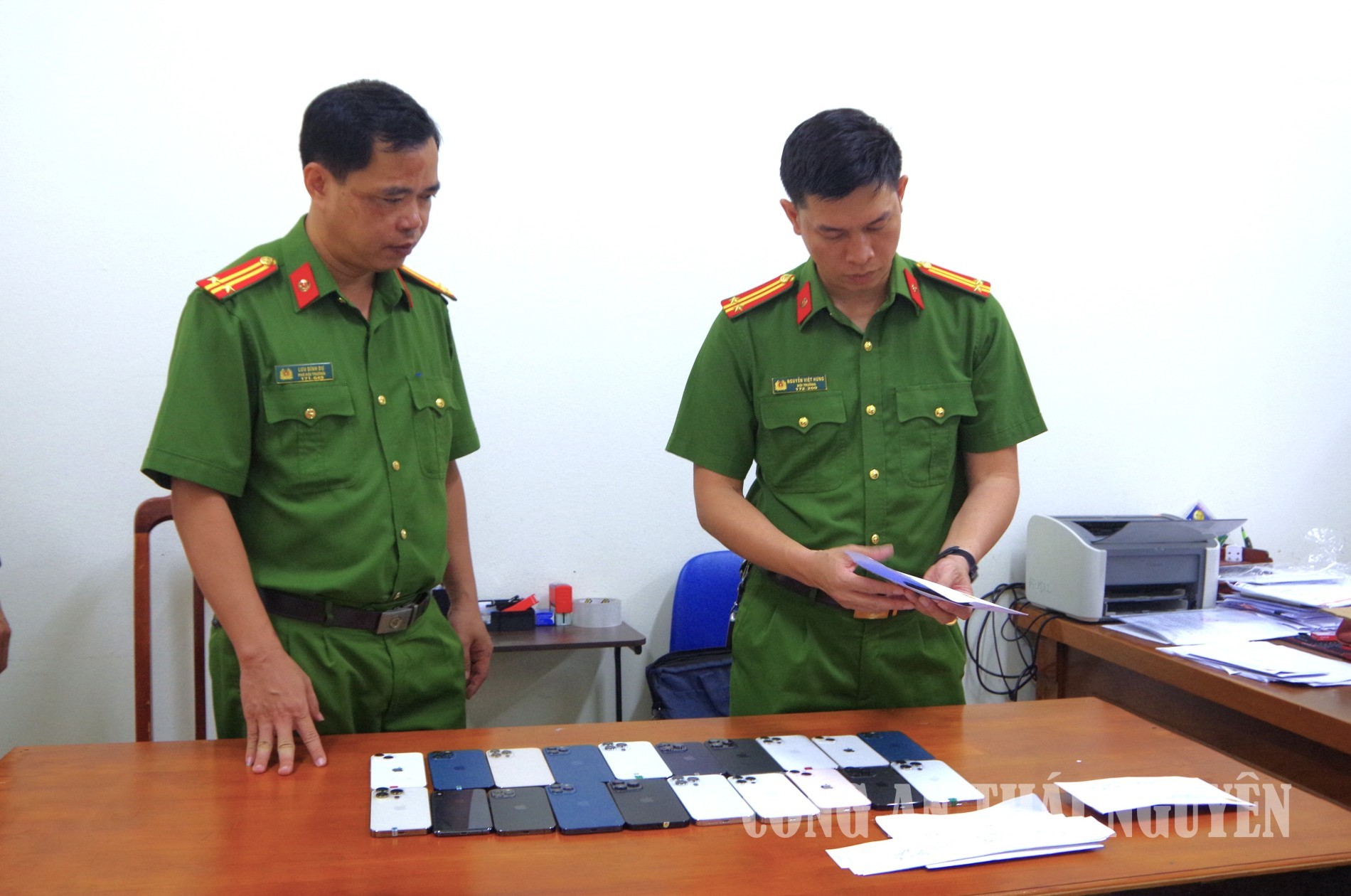 Tang vật vụ án - Ảnh: Công an Thái Nguyên