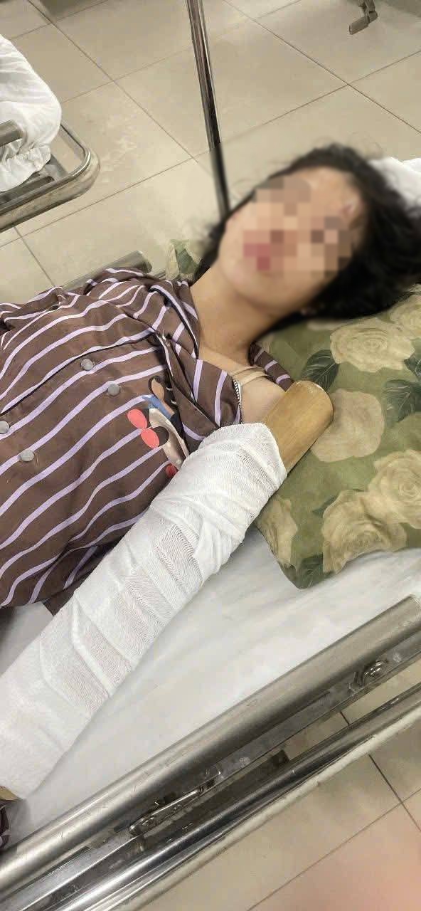 Hình ảnh chị Y. tại bệnh viện.