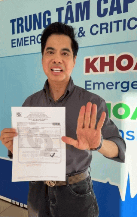 Nam ca sĩ chia sẻ khi nhận kết quả.