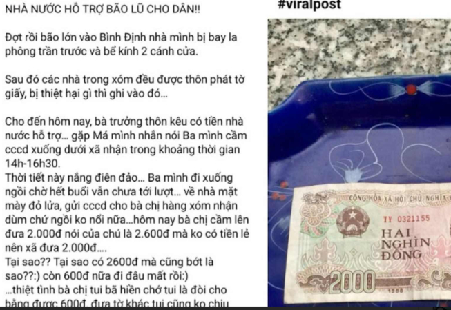 Bài phản ánh gây chú ý trên mạng xã hội.