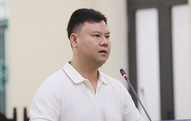 Nguyễn Viết Linh tại tòa ngày 28/5 - Ảnh: CAND