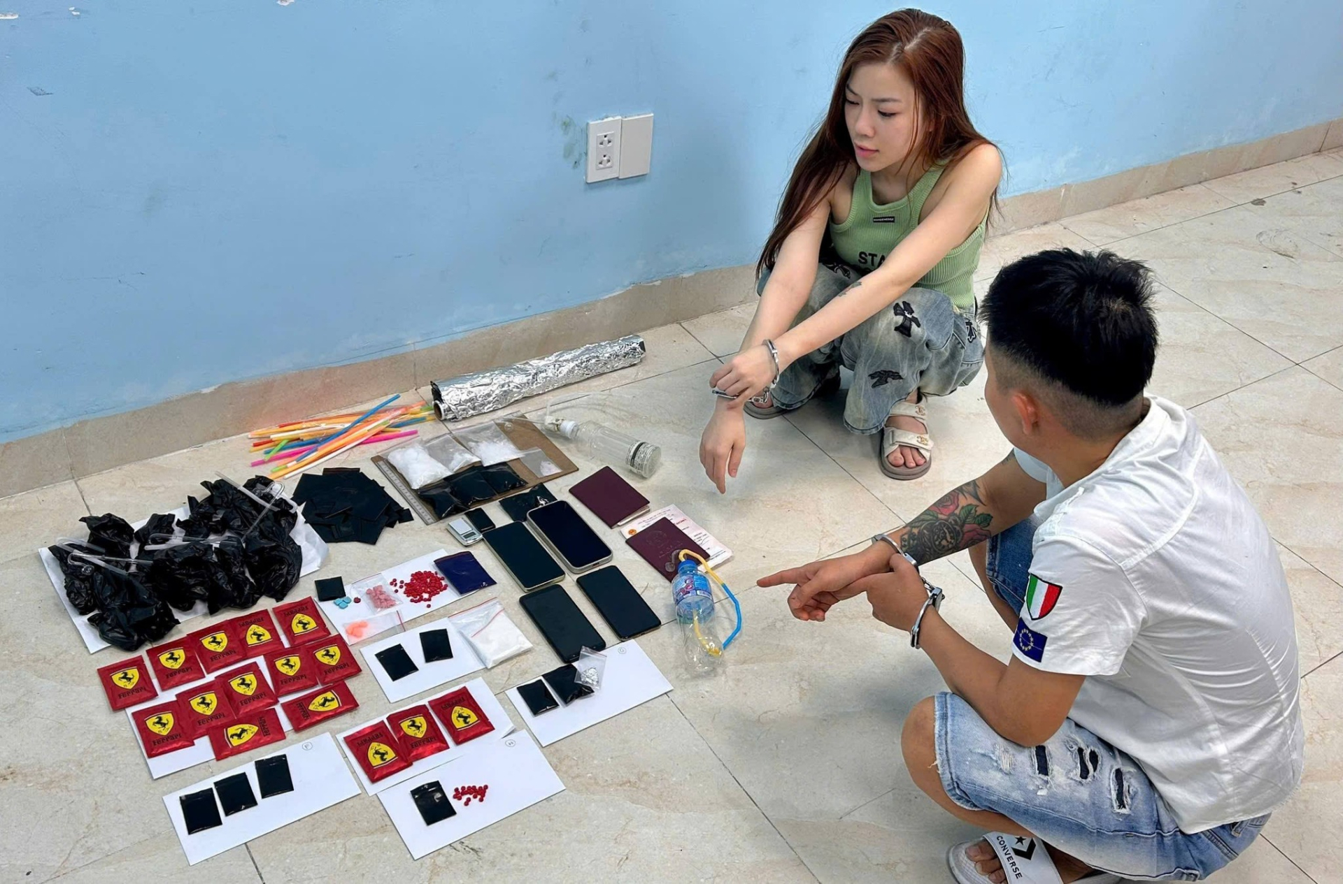 Tang vật vụ án - Ảnh: Công an Đà Nẵng