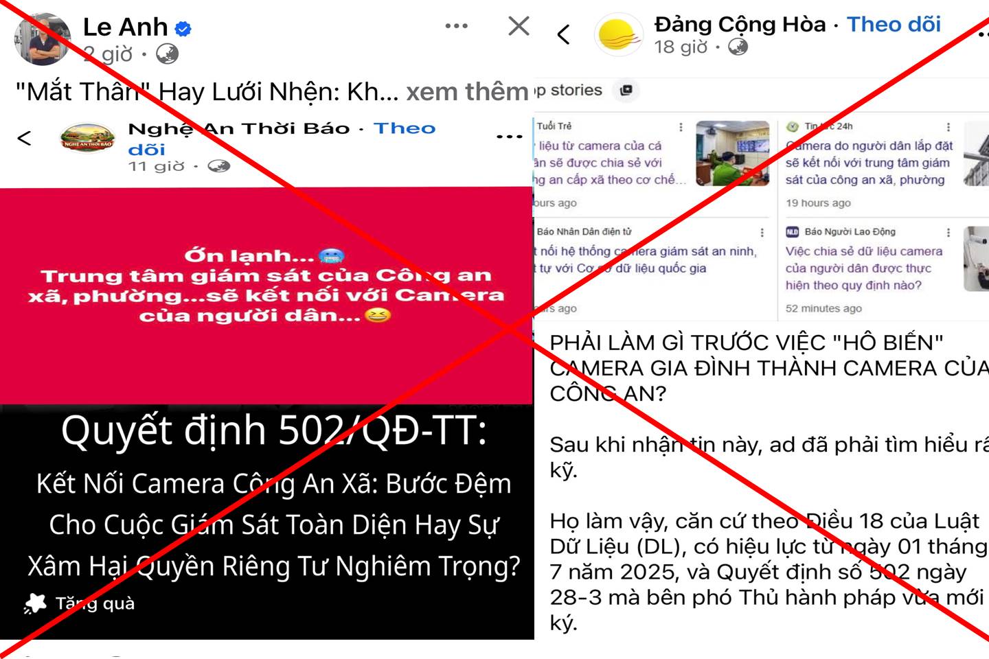 Những luận điệu xuyên tạc gây hoang mang dư luận - Ảnh: Công an Hưng Yên