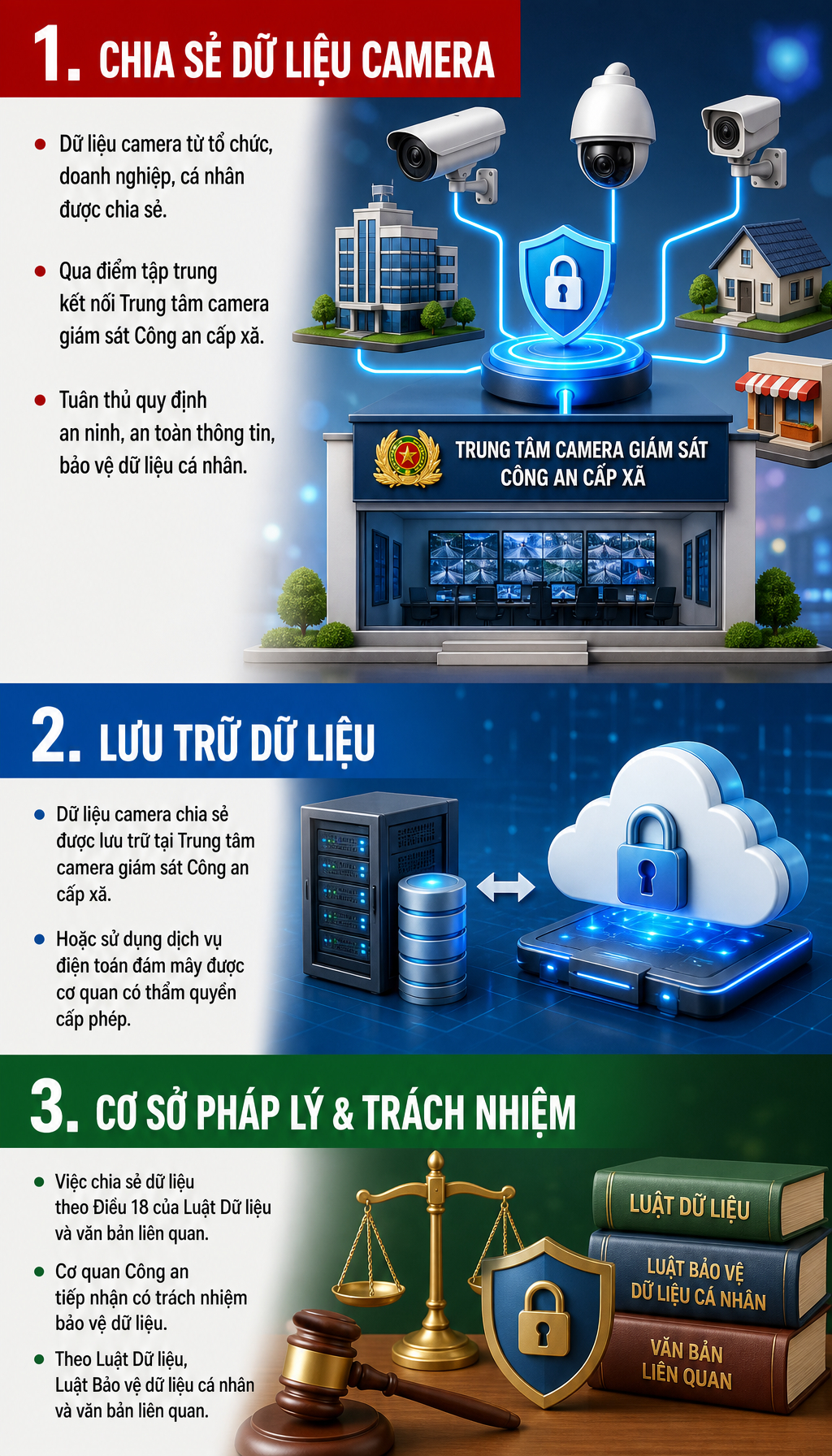 Bộ Công an nói gì về thông tin bắt buộc chia sẻ dữ liệu camera an ninh cá nhân cho công an xã?