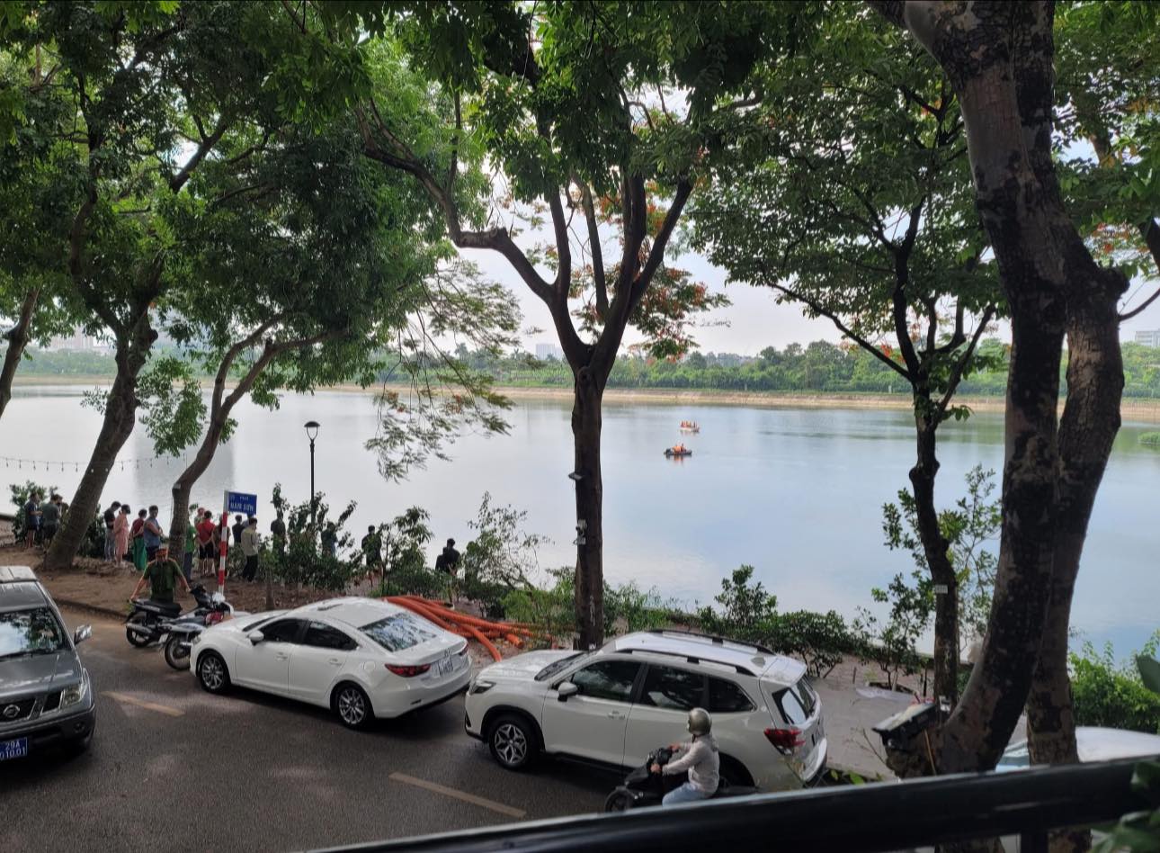 Hiện trường nơi nam sinh gặp nạn tử vong. (Ảnh: MXH)