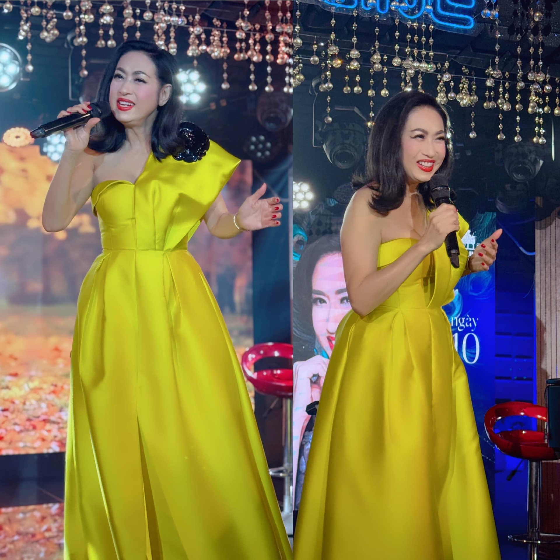 Bà không chỉ hát hay mà còn xinh đẹp rực rỡ