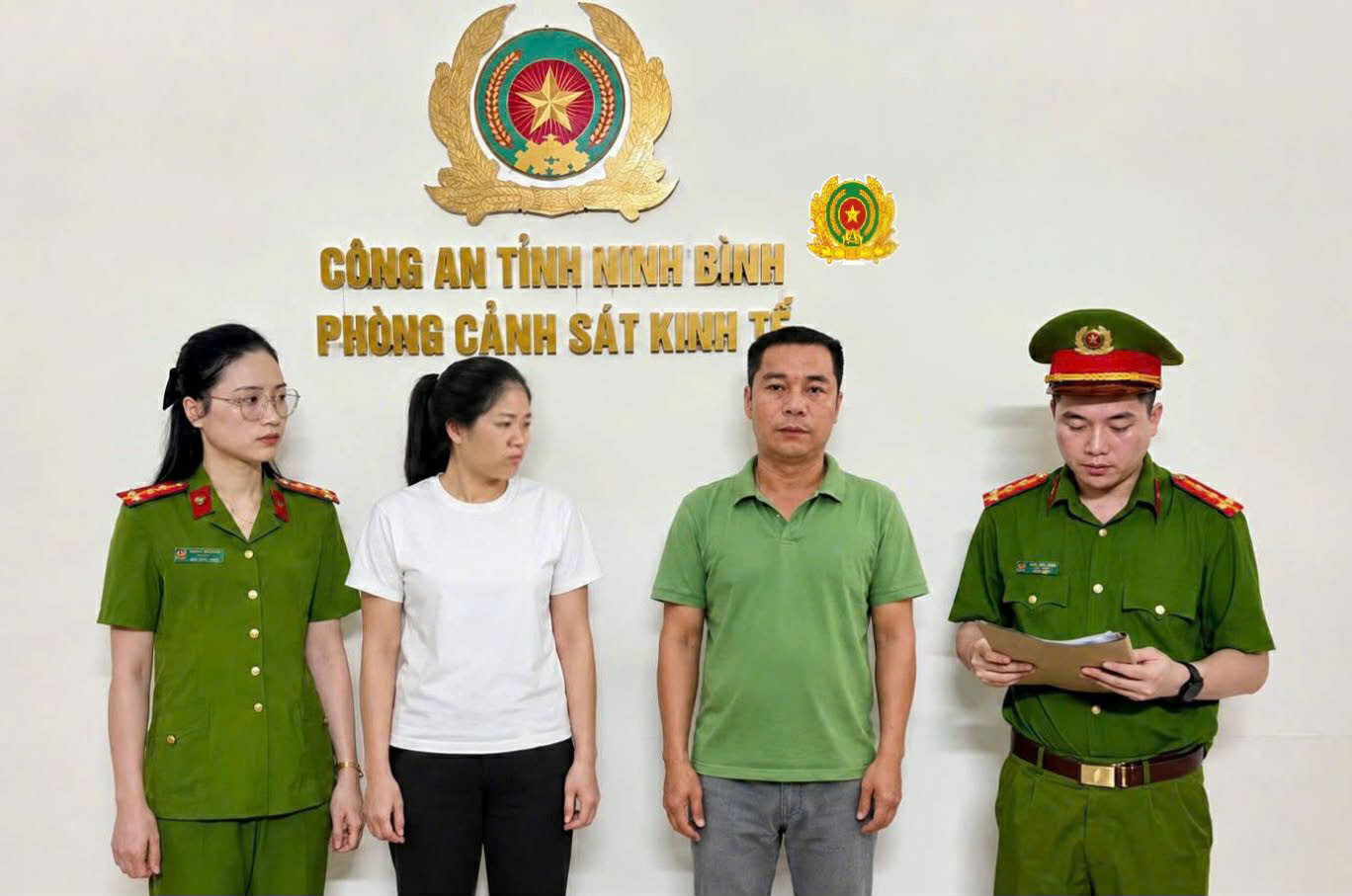 Ngô Văn Viện và Ngô Thị Hà bị khởi tố - Ảnh: CACC