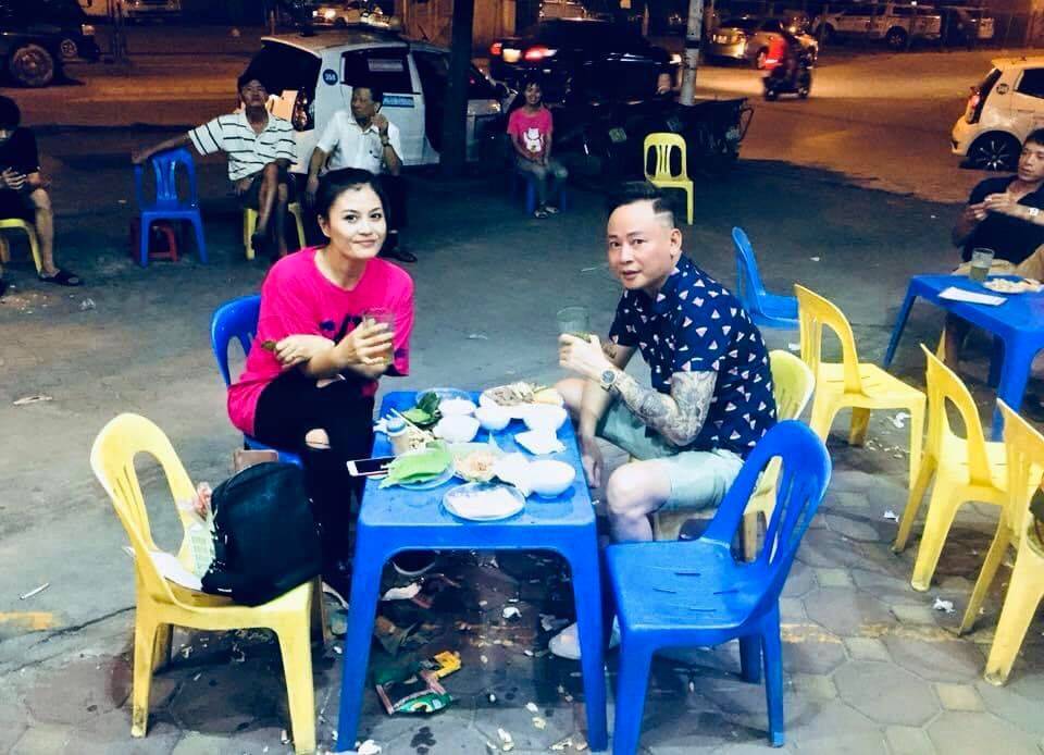 Tùng Dương và vợ cũ Hoa Thúy.