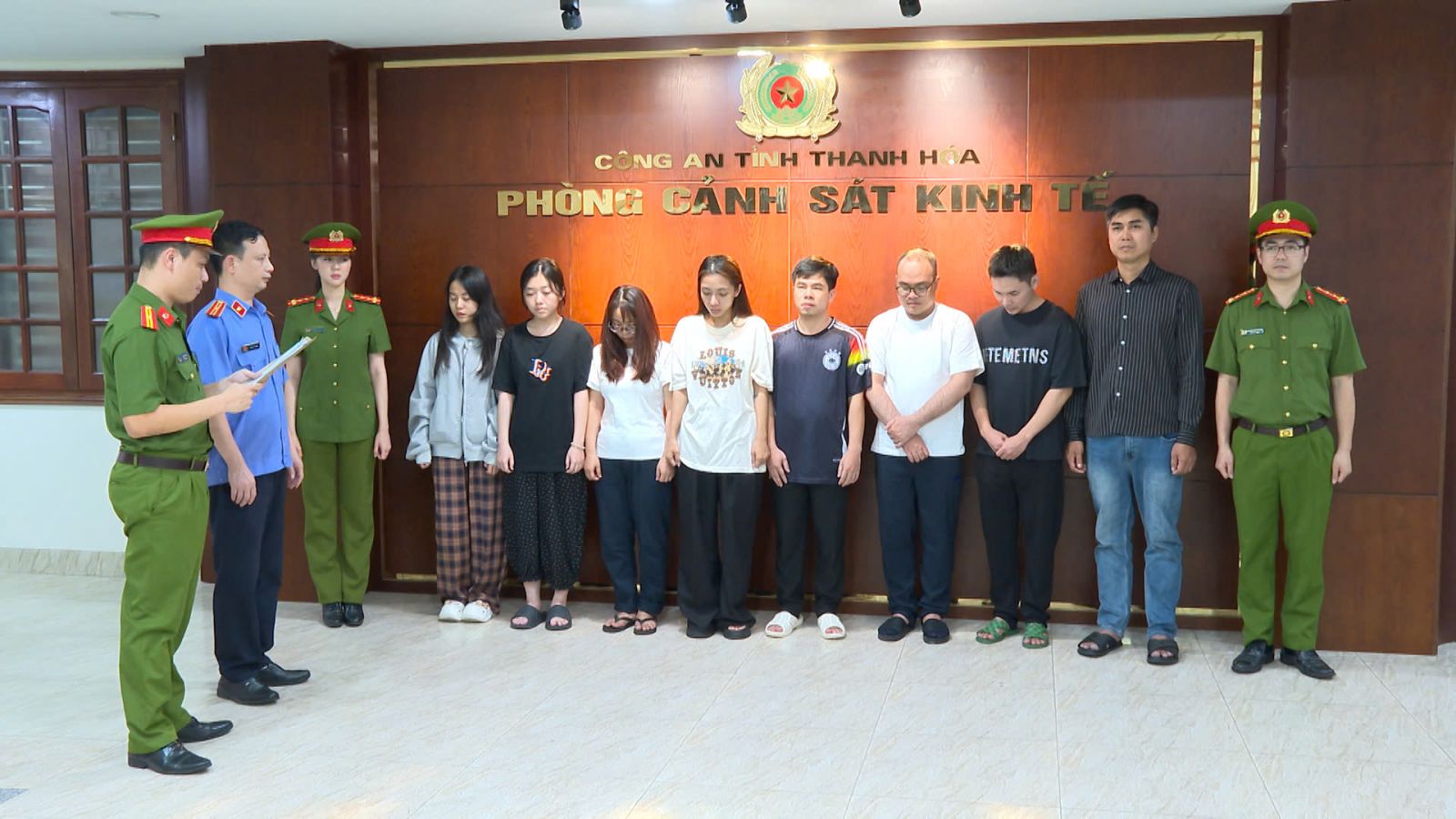 Các đối tượng bị khởi tố - Công an Thanh Hóa