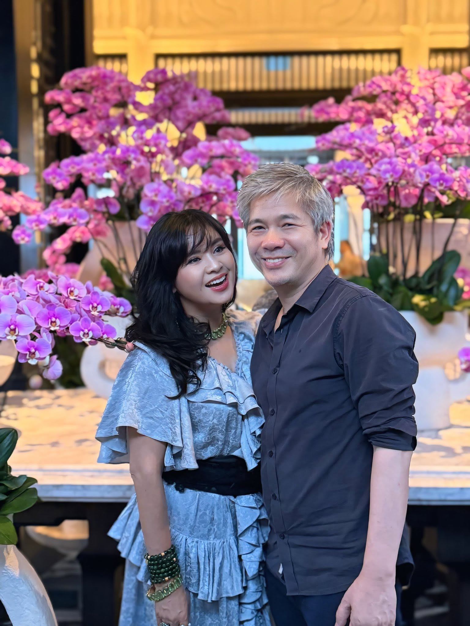 NSND Thanh Lam và chồng - bác sĩ Bùi Tiến Hùng
