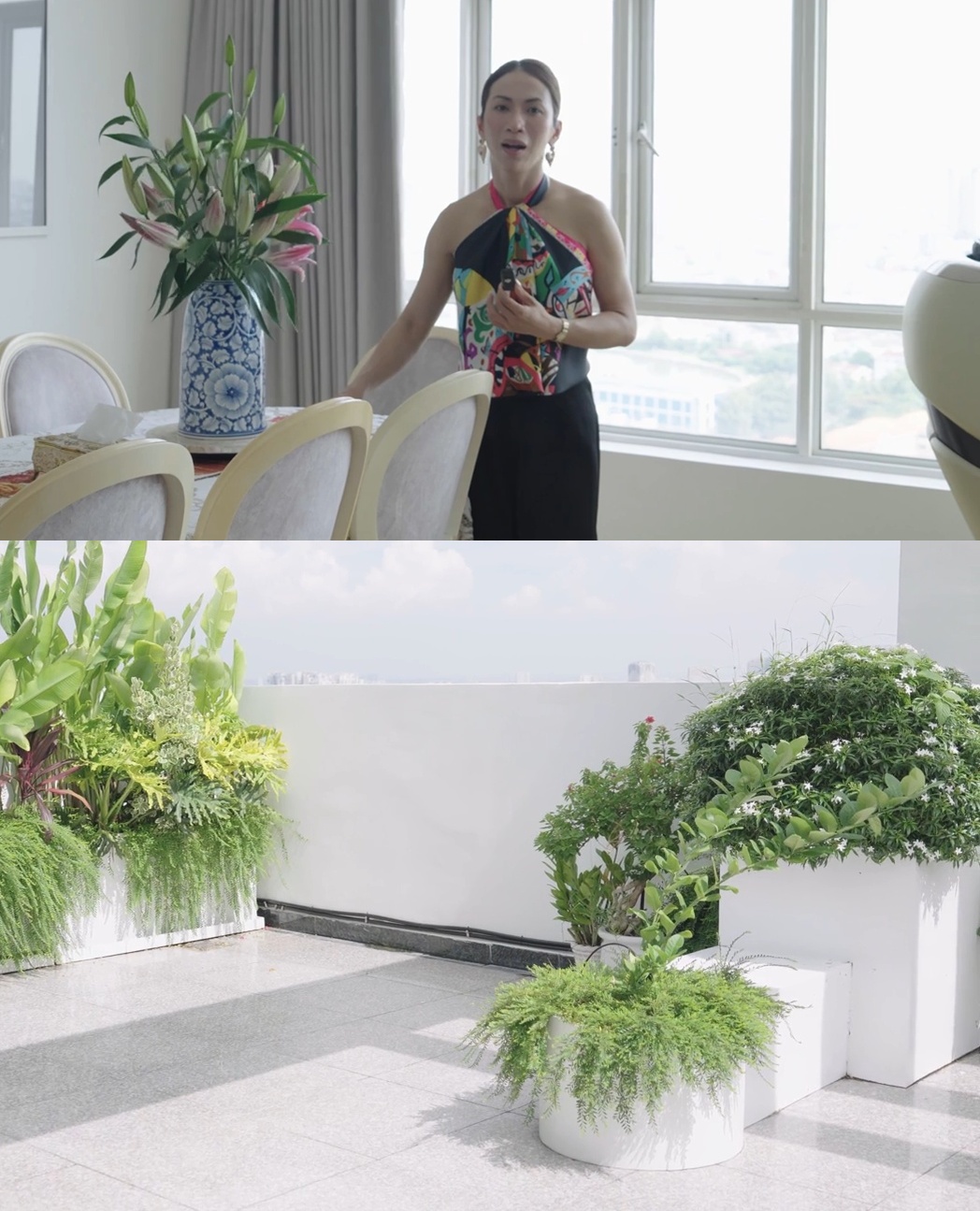 Lộ Lộ hiện sống cùng các con trong penthouse 3 tầng