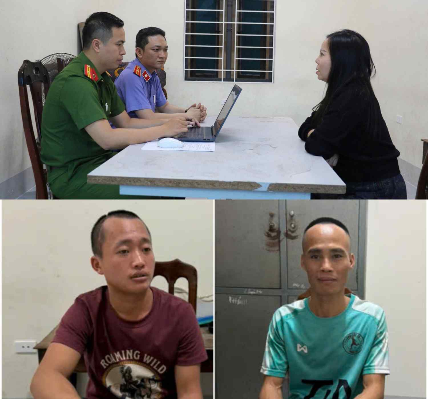3 bị can trong vụ án - Ảnh: Công an Nghệ An