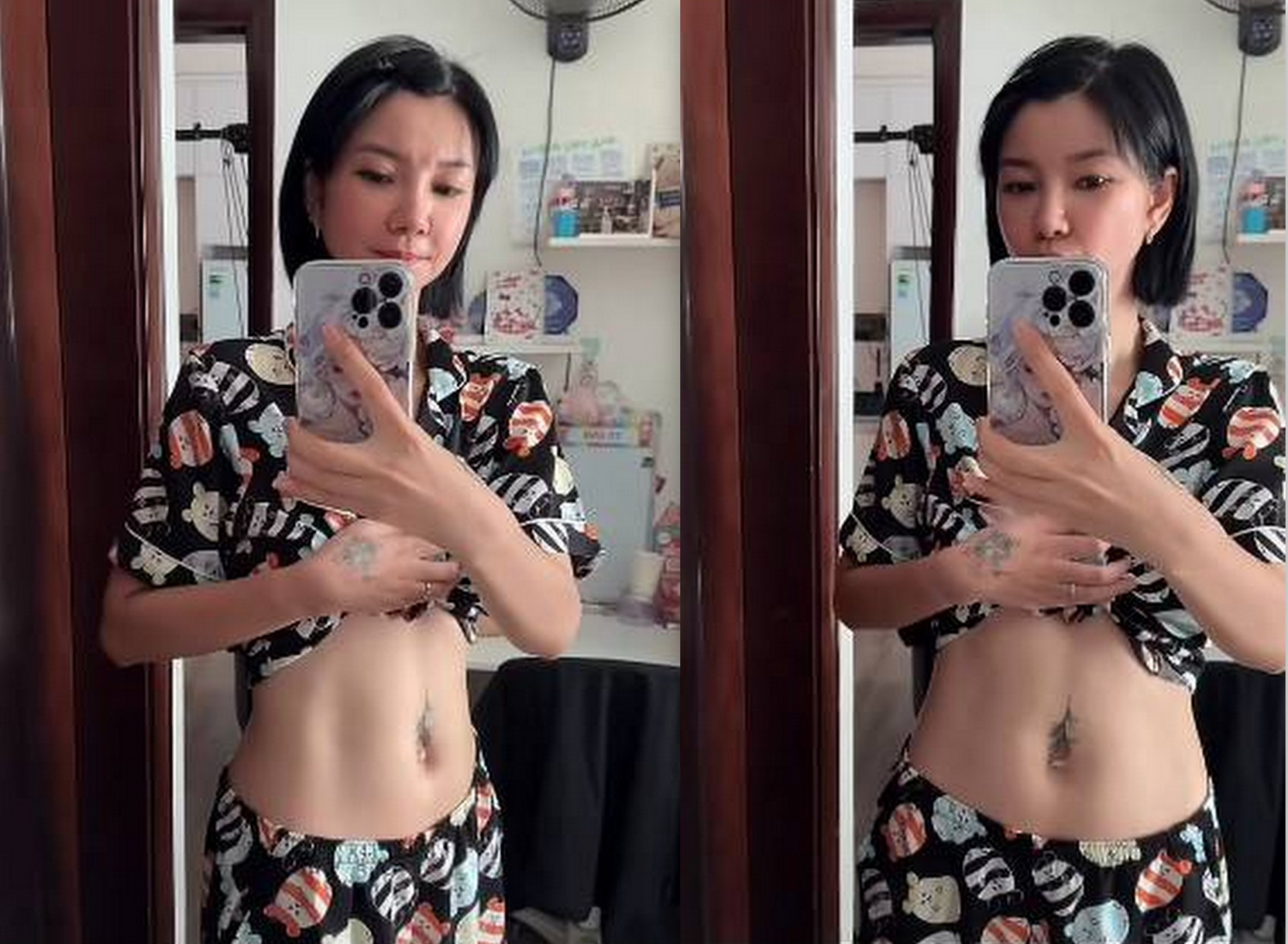 Hạ Vy hạnh phúc chia sẻ vòng 2 đang mang thai 7 tuần.
