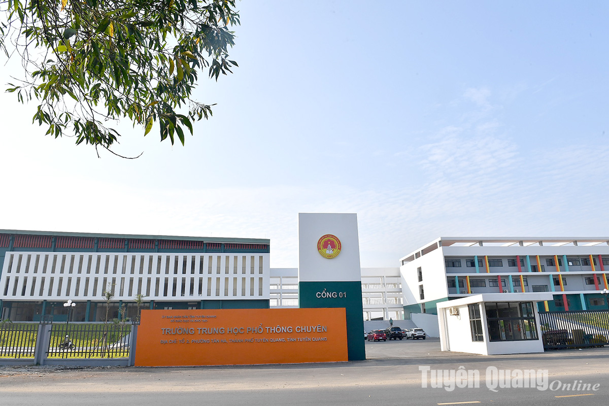 Trường THPT Chuyên Tuyên Quang. (Ảnh: Báo Tuyên Quang Online)