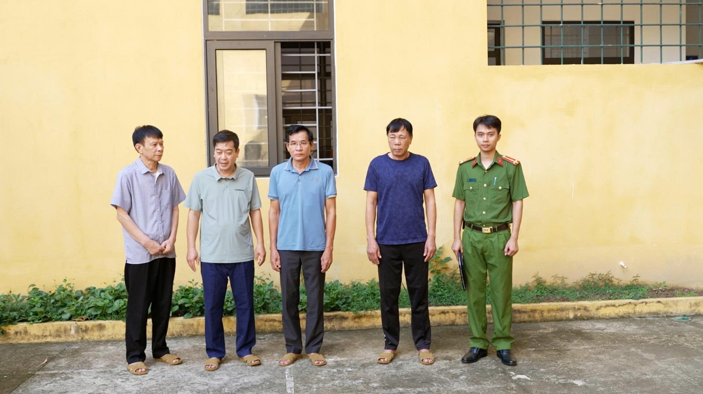 4 bị can trong vụ án - Ảnh: Công an Lạng Sơn