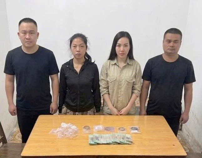 Công an TP Hải Phòng bắt giữ các đối tượng, thu giữ tang vật liên quan - Ảnh: Công an Hải Phòng