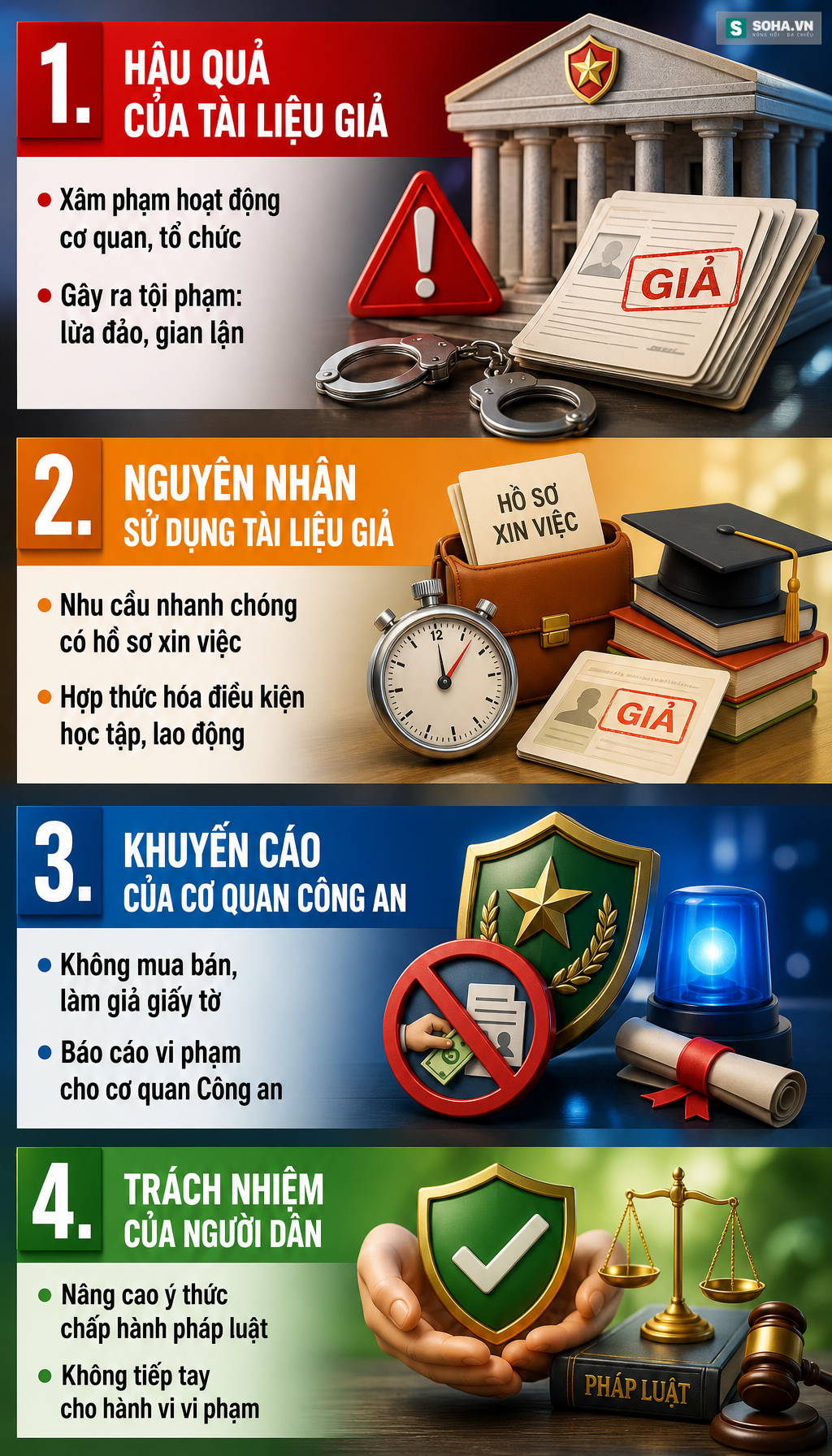 Bắt Nguyễn Hữu Chí SN 1996, khám xét nơi ở, thu nhiều con dấu, giấy tờ