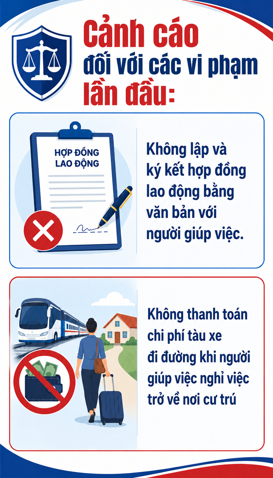 Tất cả người dân cả nước đang thuê người giúp việc chú ý mức phạt đến 75 triệu đồng từ 10/9