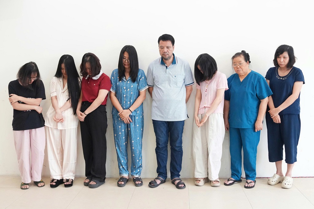 Các đối tượng liên quan vụ án - Ảnh: Công an Nghệ An