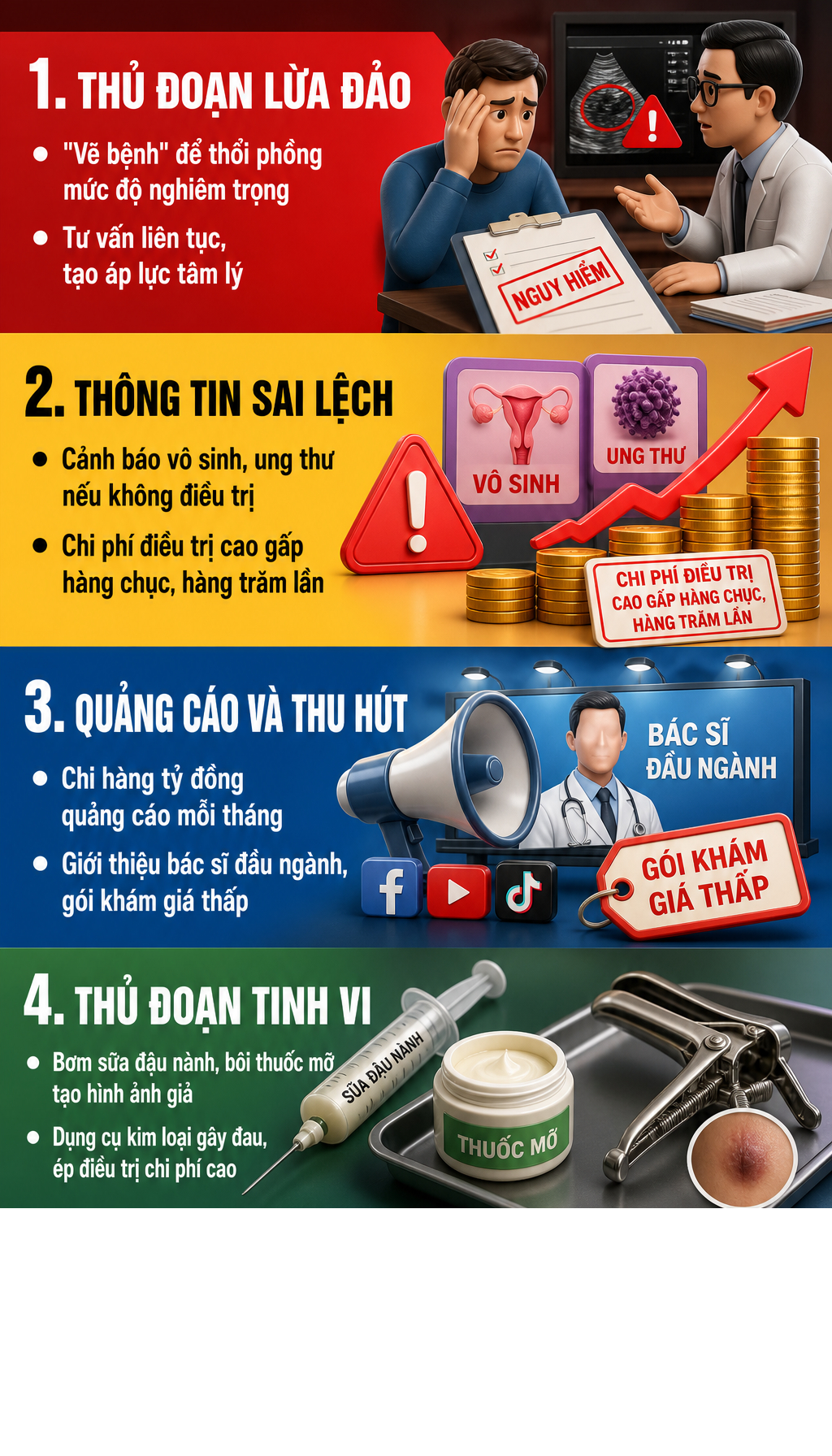 Phòng khám do Tạ Thị Cẩm Vân làm chủ: Bơm sữa đậu nành vào niệu đạo bệnh nhân giả dịch mủ